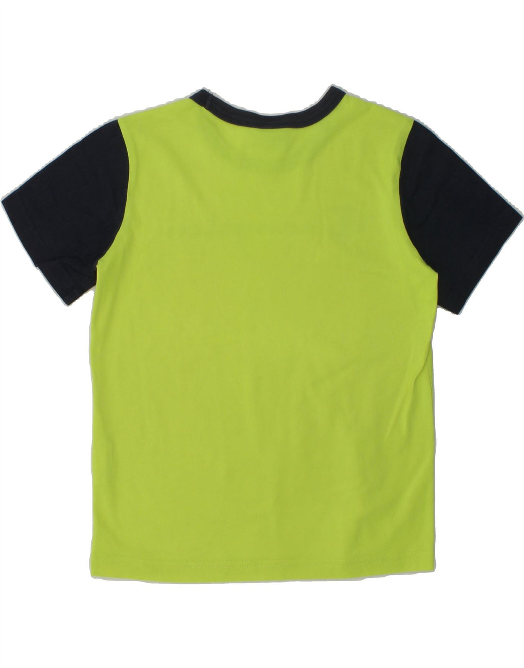CHAMPION Boys Graphic T-Shirt Top 7-8 Years Small  Green Colourblock | Vintage Champion | Thrift | Second-Hand Champion | Used Clothing | Messina Hembry 