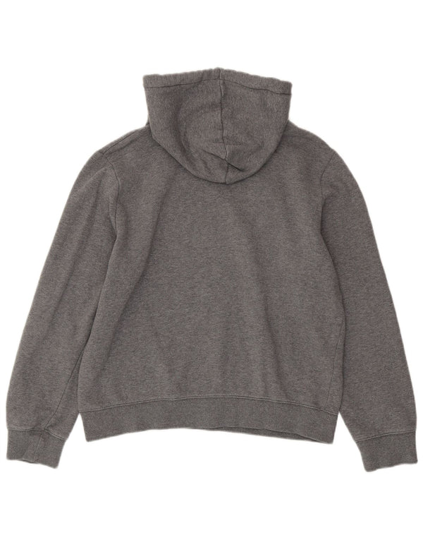 Fila Γυναικείο Graphic Hoodie Jumper UK 14 Medium Grey Cotton