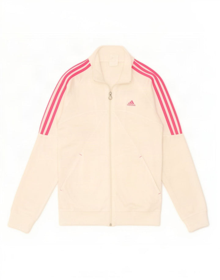 Κορίτσια αθλητική φόρμα Adidas Top Jacket 14-15 Years Off White Polyester