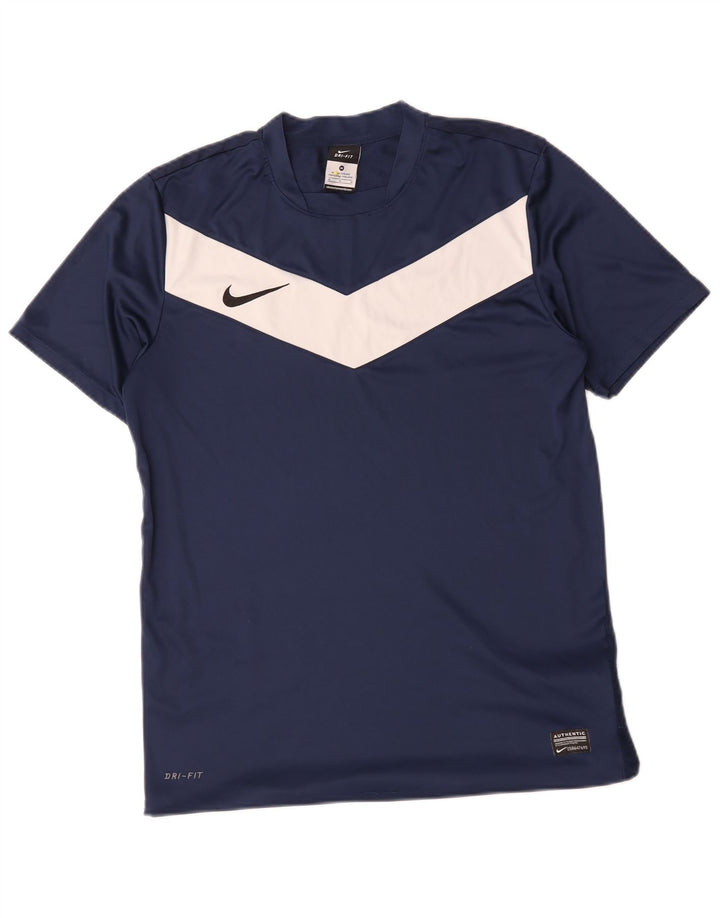 Ανδρικό T-shirt Nike Dri Fit Τοπ μεσαίου μπλε ναυτικού χρώματος πολυεστέρας