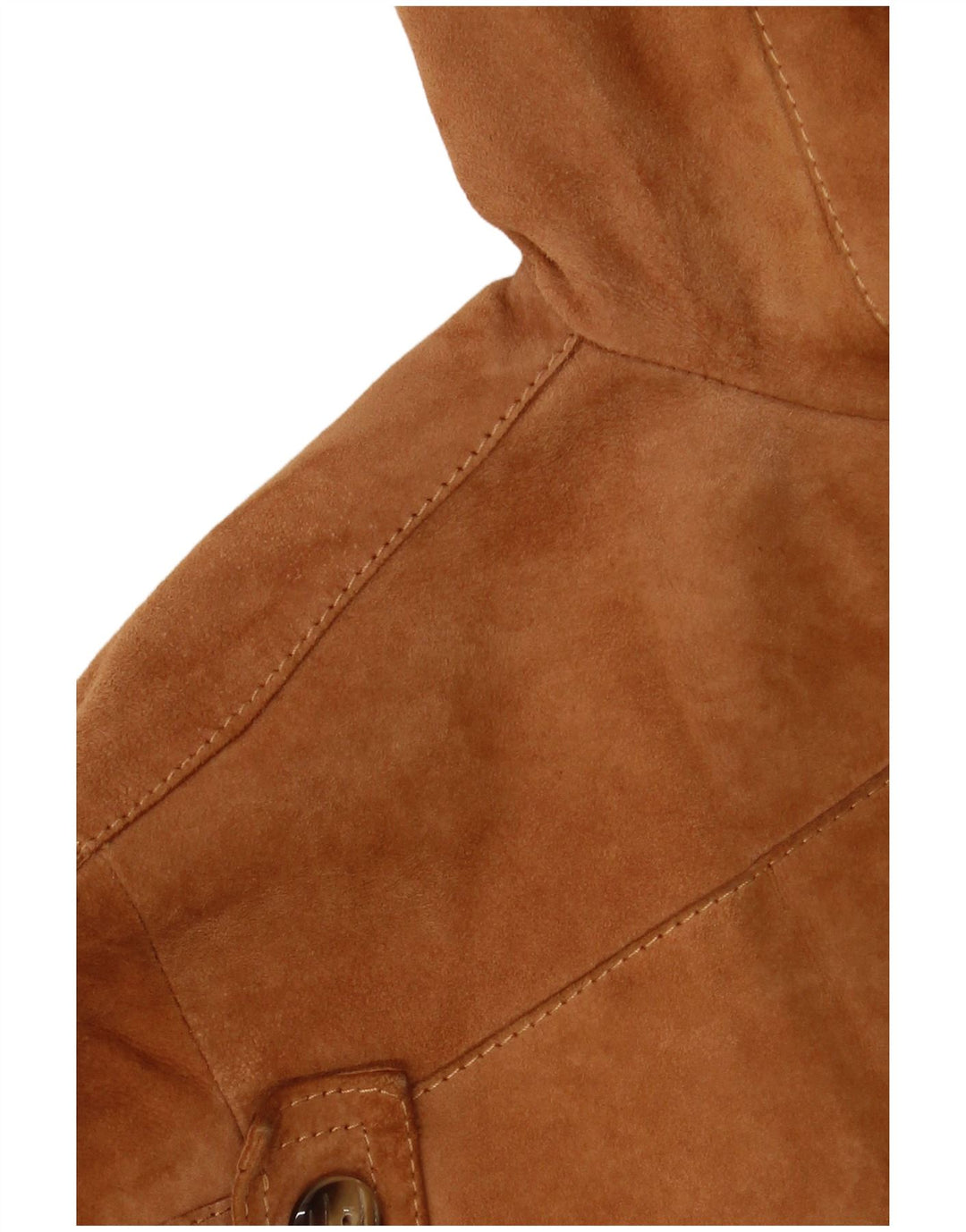 VINTAGE Γυναικείο τζάκετ σουέντ με 3 κουμπιά IT 42 Μεσαίο Καφέ