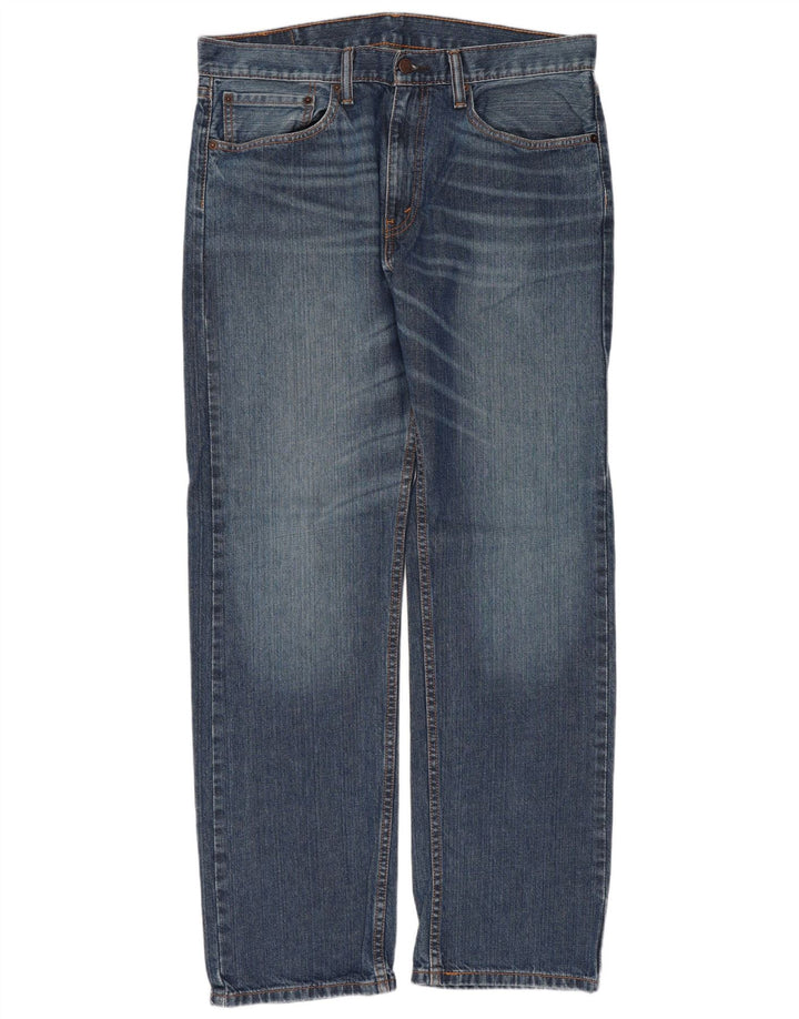 Levi's Mens 505 Straight Jeans W34 L32 Μπλε βαμβακερό