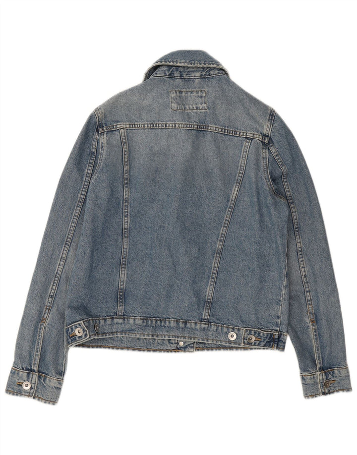 Marks & Spencer Γυναικείο Τζιν Μπουφάν UK 10 Small Blue Cotton