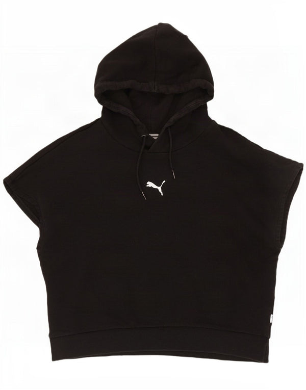 Puma Γυναικείο Crop με κουκούλα με κουκούλα UK 10 Small Black