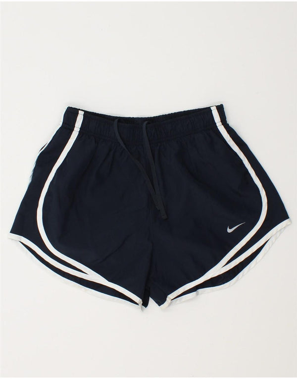 Γυναικείο αθλητικό σορτς NIKE Dri Fit UK 10 Small Navy Blue Polyester