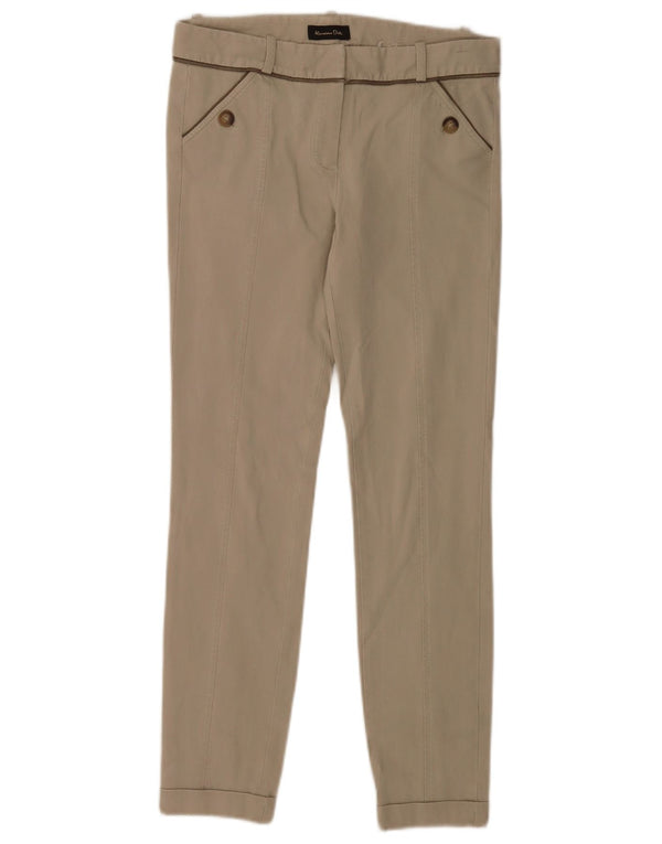 Massimo Dutti Γυναικείο Skinny Casual Παντελόνι EU 38 Small W28 L27 Beige