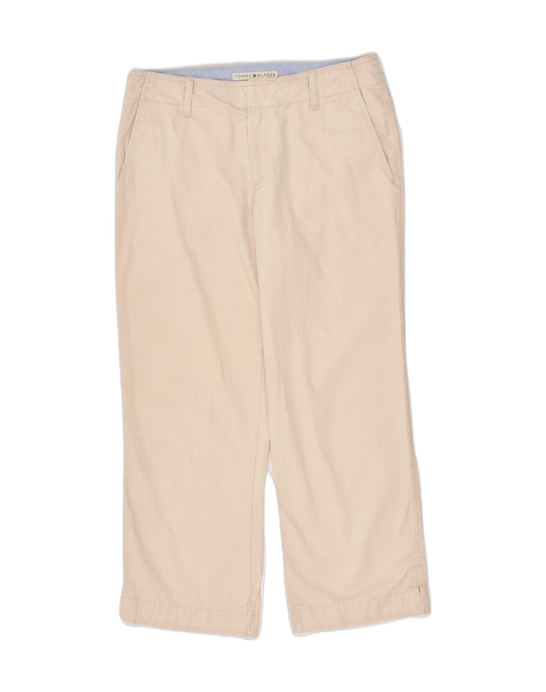 TOMMY HILFIGER Womens Loose Fit Chino Trousers US 6 Medium W30 L25  Beige | Vintage Tommy Hilfiger | Thrift | Second-Hand Tommy Hilfiger | Used Clothing | Messina Hembry 