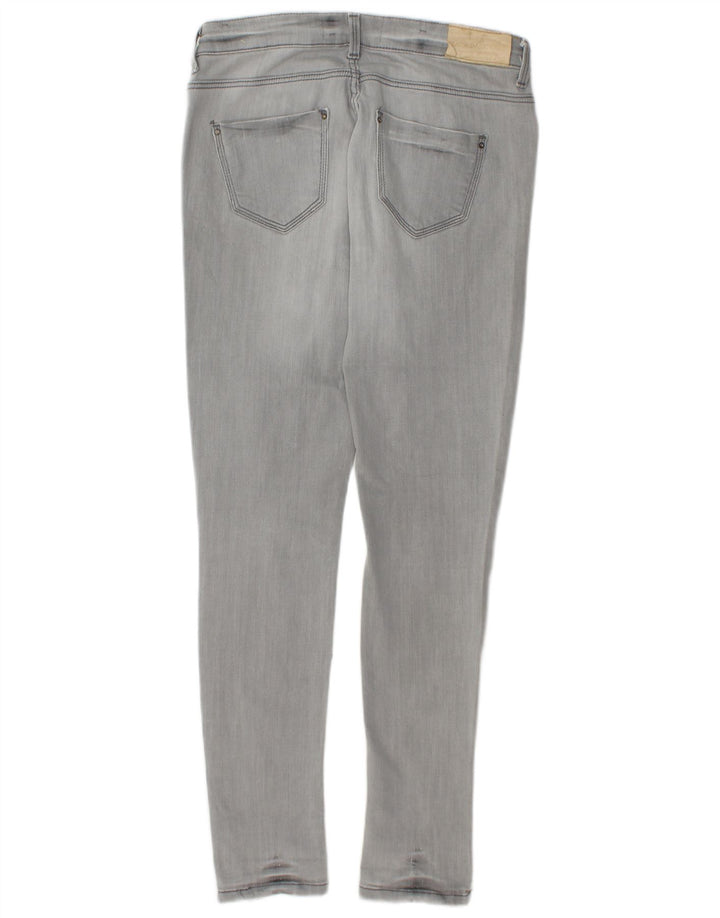 ZARA Γυναικεία στενόχωρα τζιν EU 38 Small W28 L30 Γκρι βαμβακερό