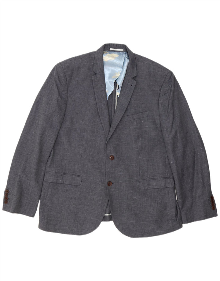 Joules Ανδρικό σακάκι σακάκι με 2 κουμπιά UK 48 4XL με γκρι μαλλί