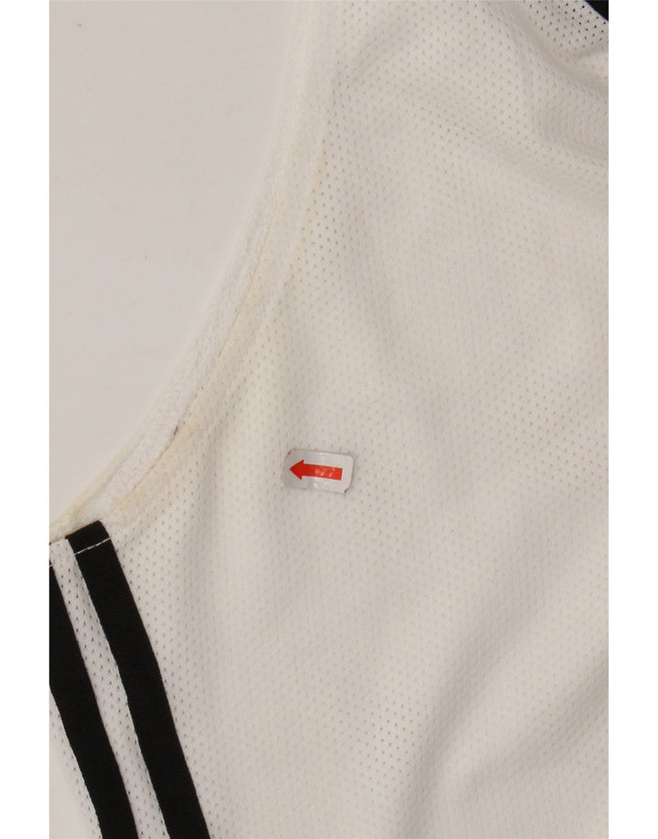 ADIDAS Γυναικείο Crop Vest Top UK 16 Large White Polyester