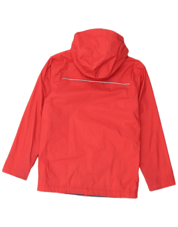 COLUMBIA Γυναικείο μπουφάν βροχής με κουκούλα UK 12 Medium Red Nylon