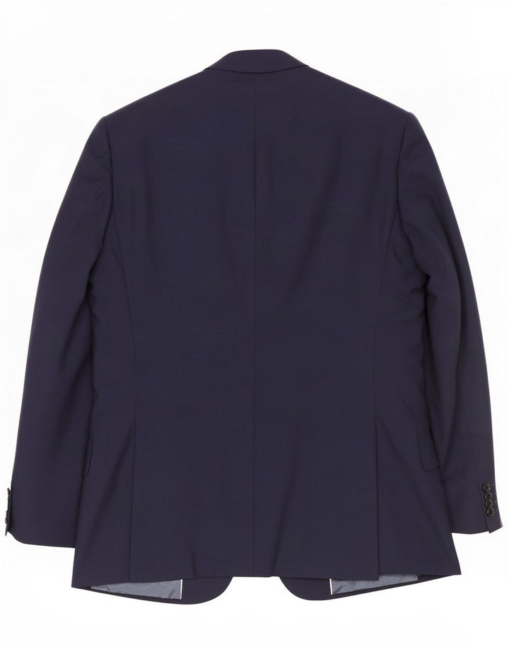 Reiss Ανδρικό σακάκι σακάκι με 1 κουμπί UK 38 Medium Navy Blue Wool