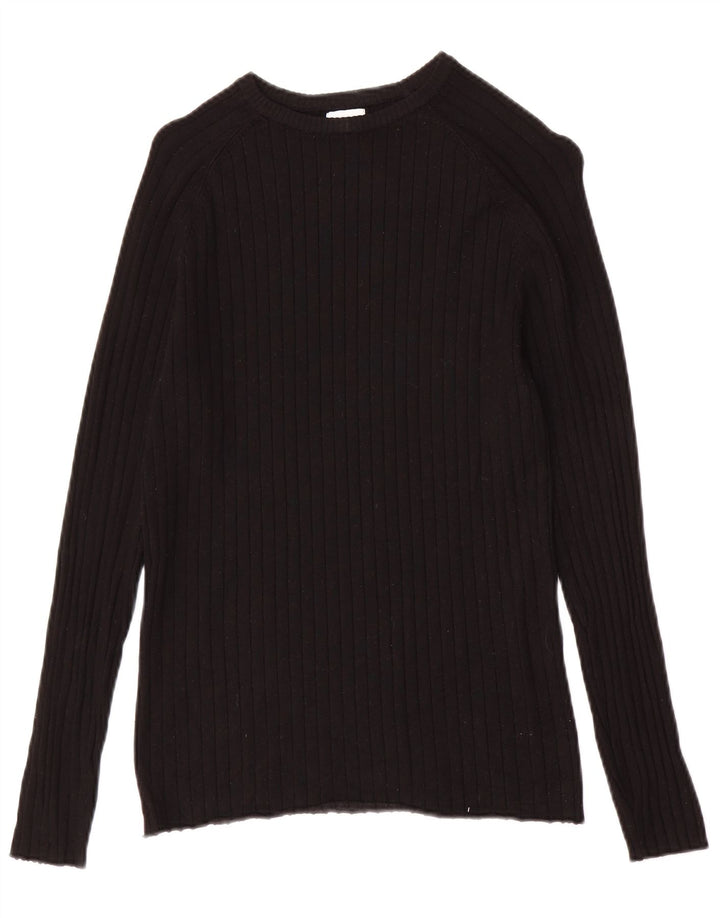Ανδρικό πουλόβερ Zara Boat Neck Jumper Small Black Viscose