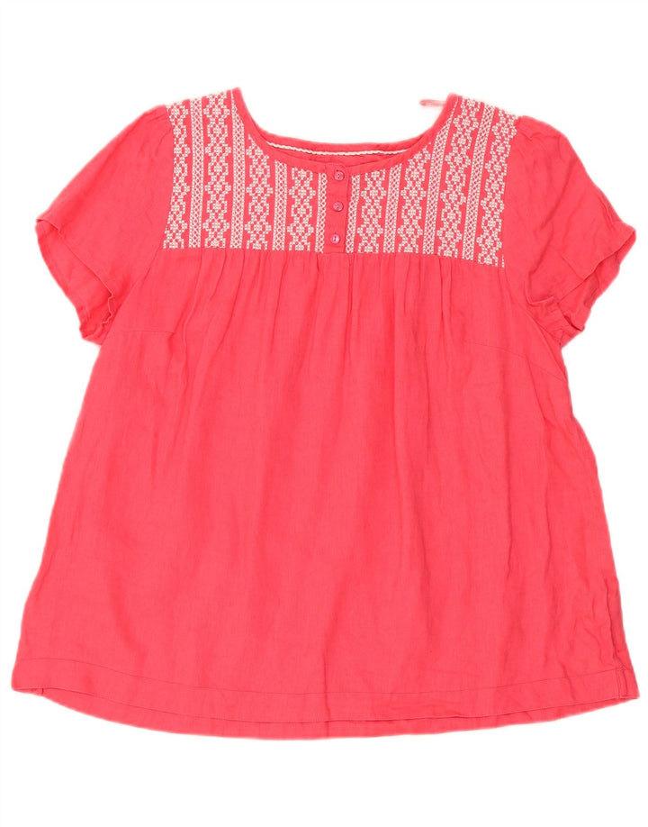 Γυναικεία μπλούζα Marks & Spencer Top UK 16 Large Pink Geometric Len
