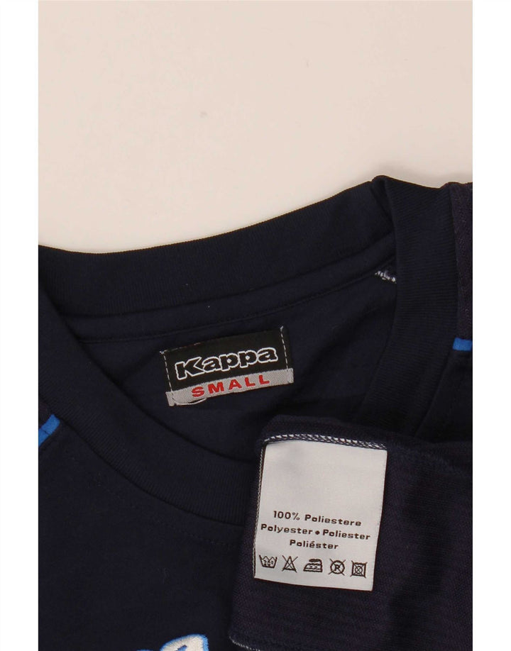Ανδρικό γραφικό T-Shirt Kappa Top Small Navy Blue Polyester