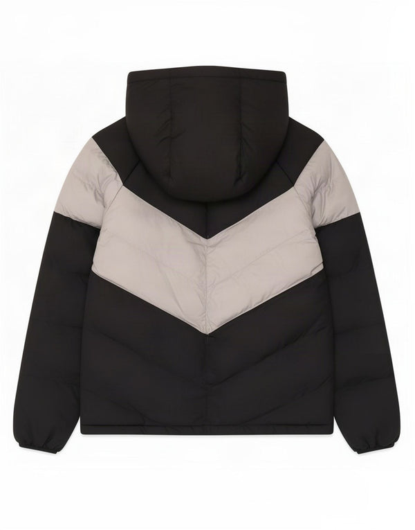 Μπουφάν Nike Boys με κουκούλα με επένδυση 13-14 ετών XL μαύρο πολυεστέρας