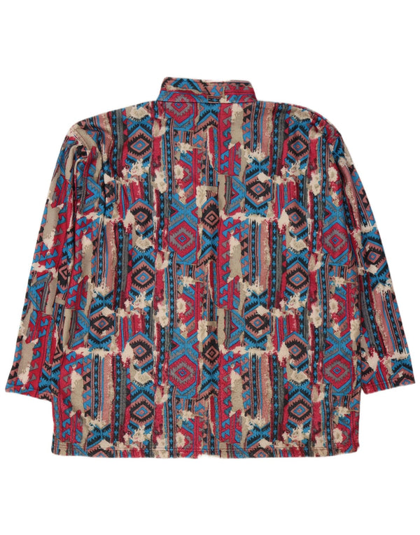 Ανδρικό φούτερ με φερμουάρ Enrico Leoni Jumper 2XL πολύχρωμο γεωμετρικό