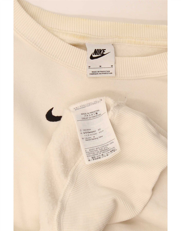 Γυναικείο φούτερ Nike Crop Oversized Jumper UK 14 Μεσαίο λευκό βαμβακερό