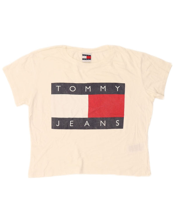 Γυναικείο γραφικό μπλουζάκι Tommy Hilfiger Top 10 Small White