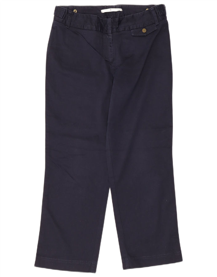 Tommy Hilfiger Γυναικείο Cropped Παντελόνι US 10 Large W32 L25 Navy Blue