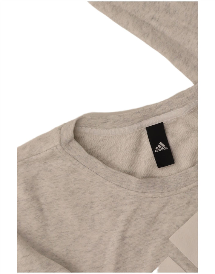 Γυναικείο γραφικό φούτερ ADIDAS Jumper UK 16 Large Grey