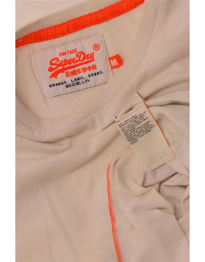 Ανδρικό μεσαίο λευκό βαμβακερό Superdry