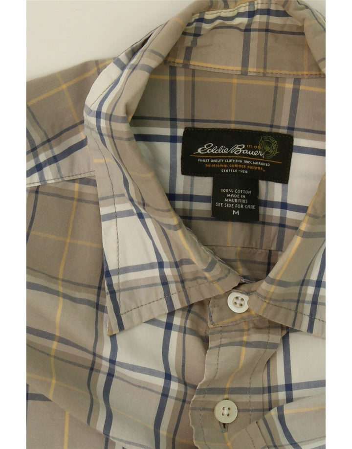 EDDIE BAUER Mens Seattle Shirt Medium Grey Check Cotton Vintage Eddie Bauer and Second-Hand Eddie Bauer from Messina Hembry 