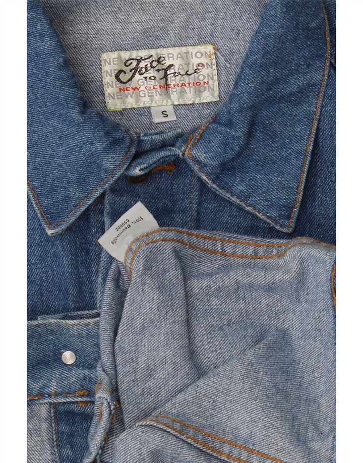 Vintage Ανδρικό Τζιν Μπουφάν UK 36 Small Blue