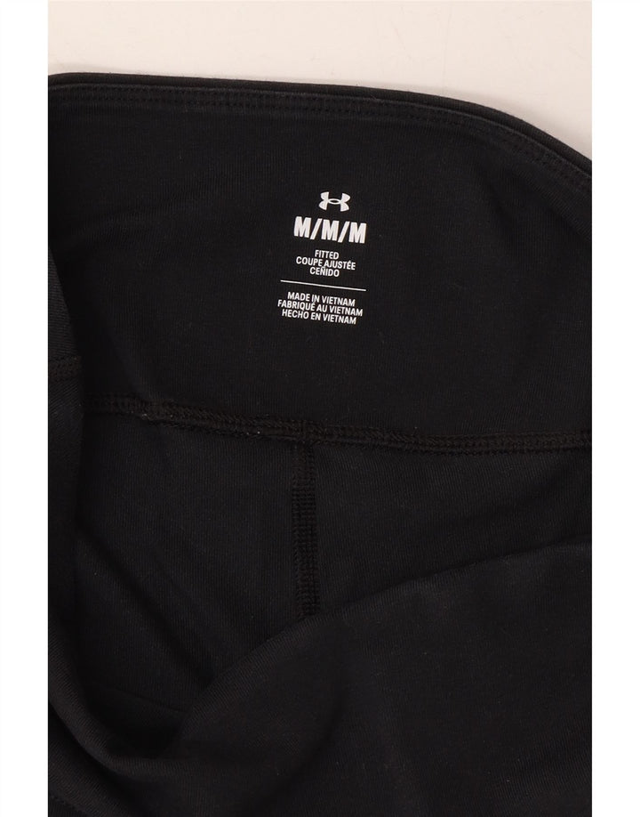 UNDER ARMOUR Womens Leggings UK 14 Medium Black Polyester Vintage Under Armour and Second-Hand Under Armour from Messina Hembry 