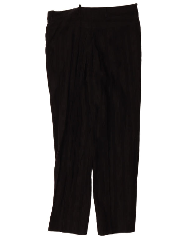 Carlo Pignatelli γυναικείο κοστούμι παντελόνι IT 50 Large W34 L30 Black Pinstripe