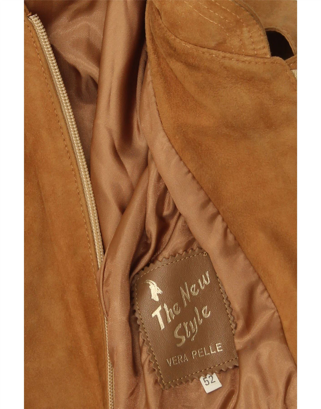 Vintage Ανδρικό Suede Jacket IT 52 XL Beige Leather