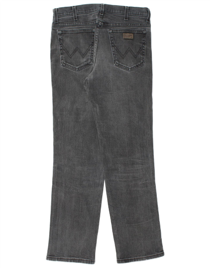 WRANGLER Ανδρικό Texas Stretch Straight Jeans W33 L32 Μαύρο βαμβακερό
