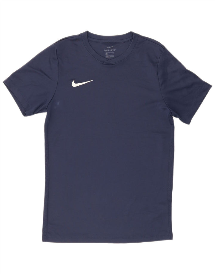 Ανδρικό μπλουζάκι Nike Dri Fit Small Small Navy Blue Polyester