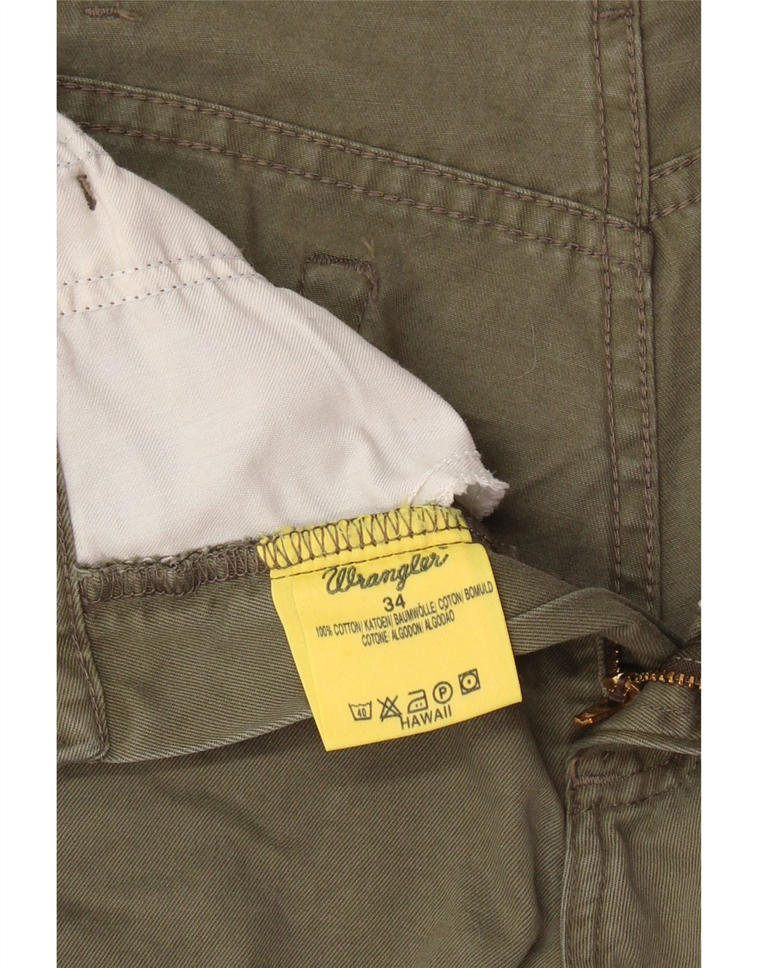 Ανδρικό σορτς WRANGLER Hawaii Casual W34 Μεγάλο βαμβακερό χακί