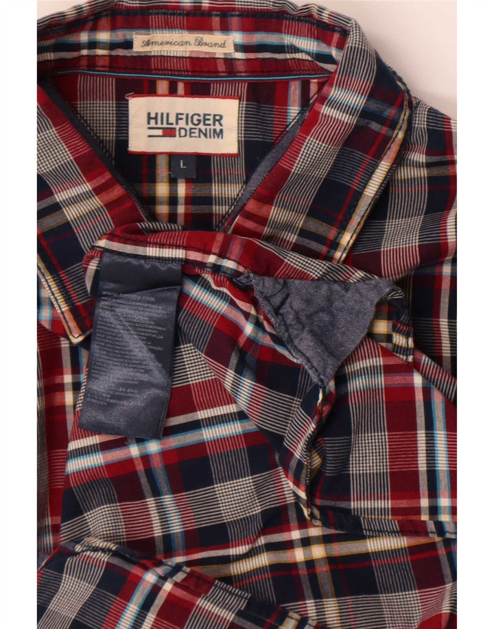 Ανδρικό πουκάμισο Tommy Hilfiger Μεγάλο πολύχρωμο βαμβακερό καρό