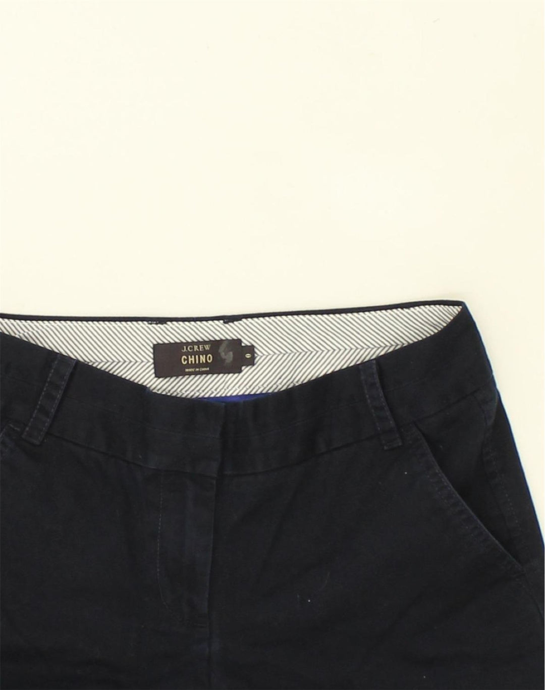 J. CREW Womens Chino Shorts US 0 XS W29  Navy Blue | Vintage J. Crew | Thrift | Second-Hand J. Crew | Used Clothing | Messina Hembry 