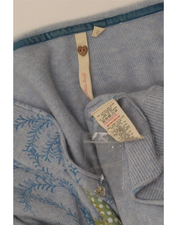 White Stuff Γυναικείο πουλόβερ ζακέτας UK 10 Small Blue