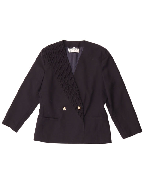 Marzotto Γυναικείο Μπουφάν Blazer Διπλό στήθος IT 44 Medium Navy Blue