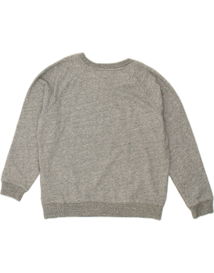 LEVI'S Womens Oversized Graphic Sweatshirt Jumper UK 10 Small Grey Flecked Vintage Levi's and Second-Hand Levi's from Messina Hembry 