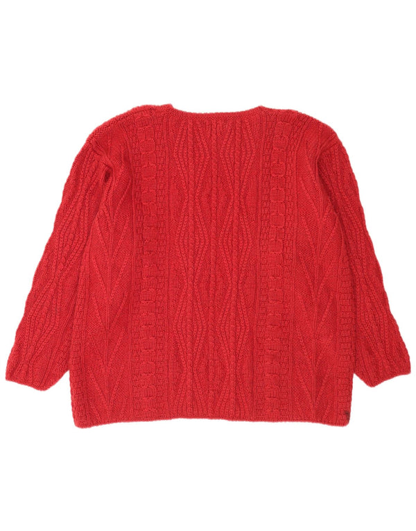 Γυναικείο πουλόβερ L.L.Bean Crew Neck Jumper UK 18 XL Red Wool