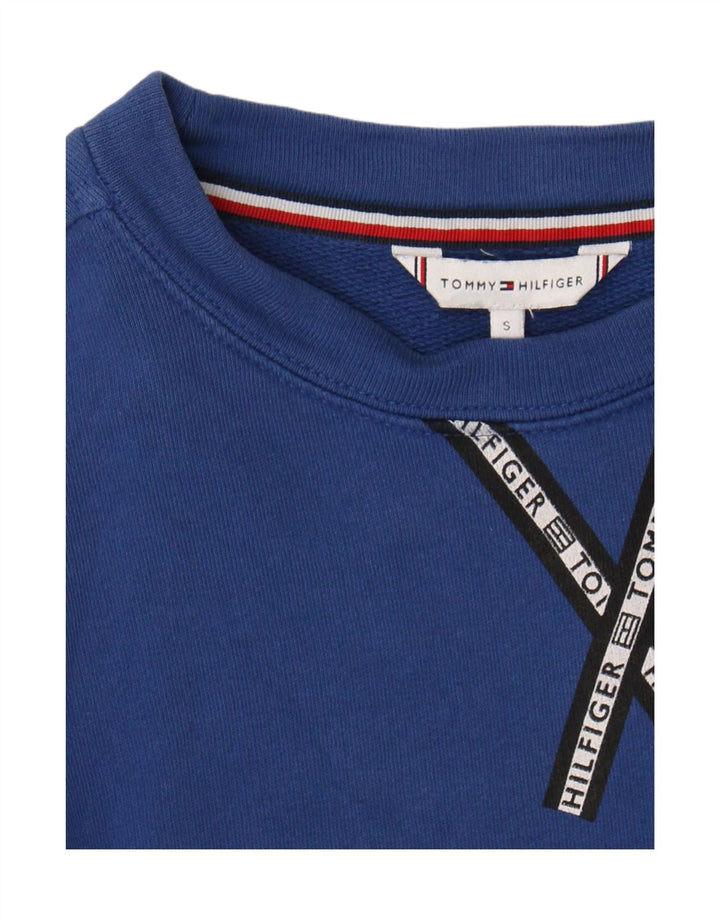 Tommy Hilfiger Γυναικείο φούτερ μεγάλου μεγέθους Jumper UK 10 Small Blue