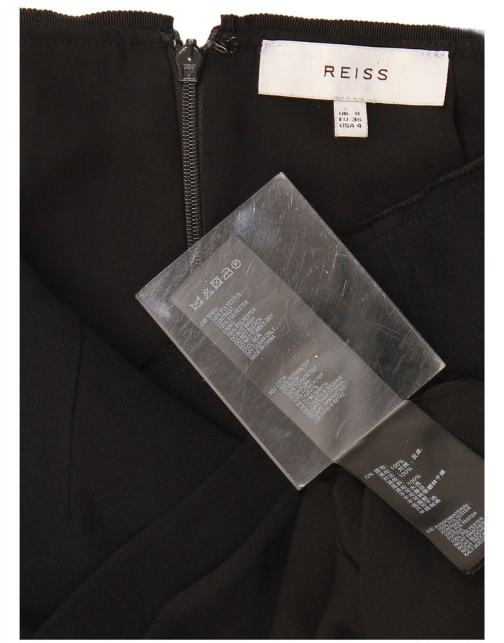 Γυναικεία ασύμμετρη φούστα REISS UK 8 Small W28 Μαύρο Πολυεστέρας
