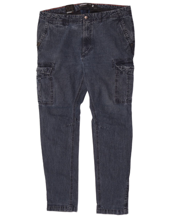 Ανδρικό τζιν Superdry Cargo Slim W36 L32 Μπλε βαμβακερό