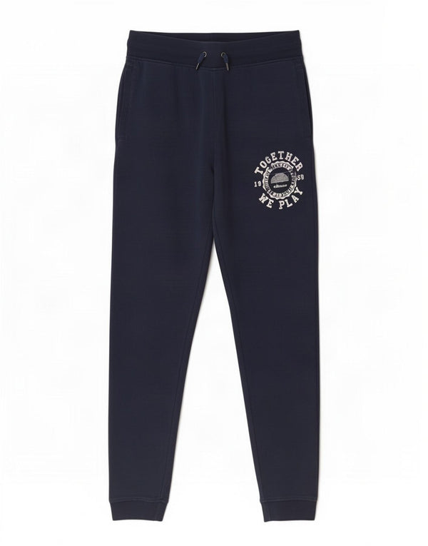 Ανδρική φόρμα γραφικών Ellesse Παντελόνι Joggers Large Navy Blue από βαμβάκι