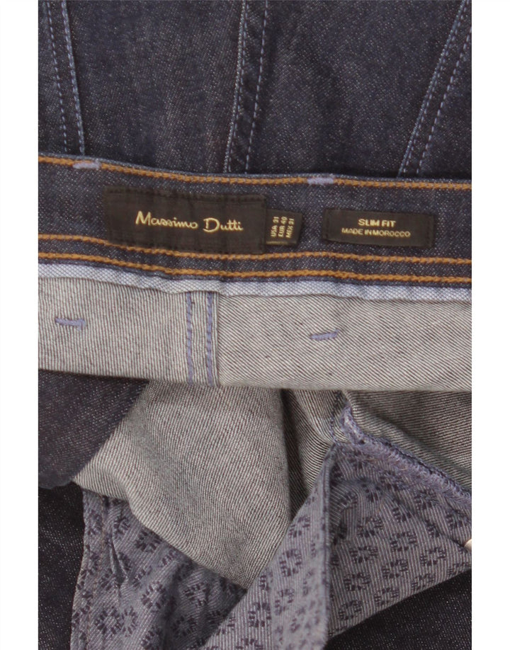 Massimo Dutti Ανδρικό Slim Jeans EU 40 Medium W31 L30 Navy Blue