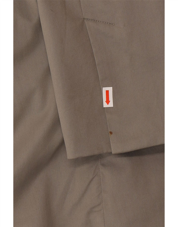 Armani Jeans Γυναικείο Μπουφάν με 2 Κουμπιά Μπλέιζερ US 14 XL Γκρι βαμβακερό