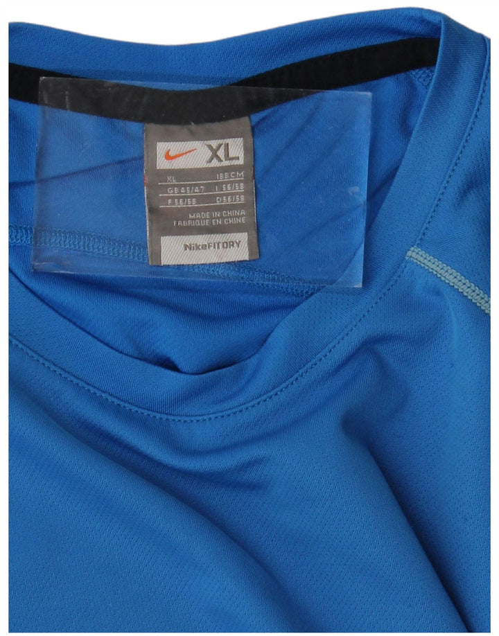 Ανδρικό T-Shirt NIKE Top XL Blue Colourblock