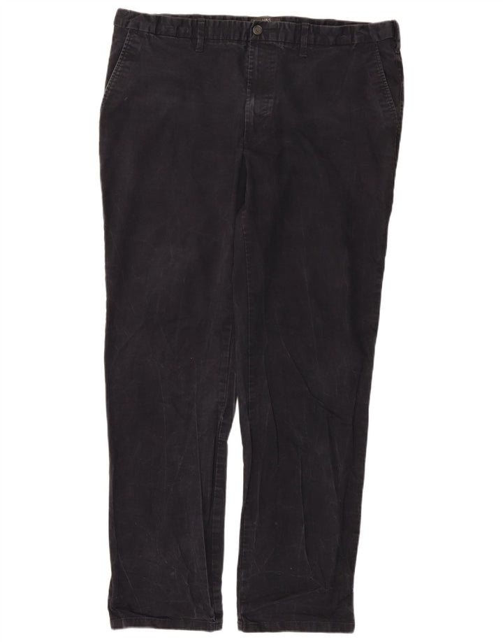 Ανδρικό ίσιο παντελόνι Chino Marks & Spencer W42 L33 Navy Blue