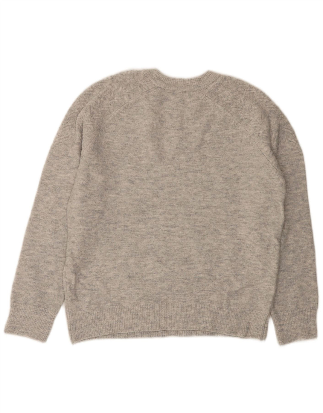 Marks & Spencer Γυναικείο πουλόβερ με λαιμόκοψη UK 14 Medium Grey Flecked