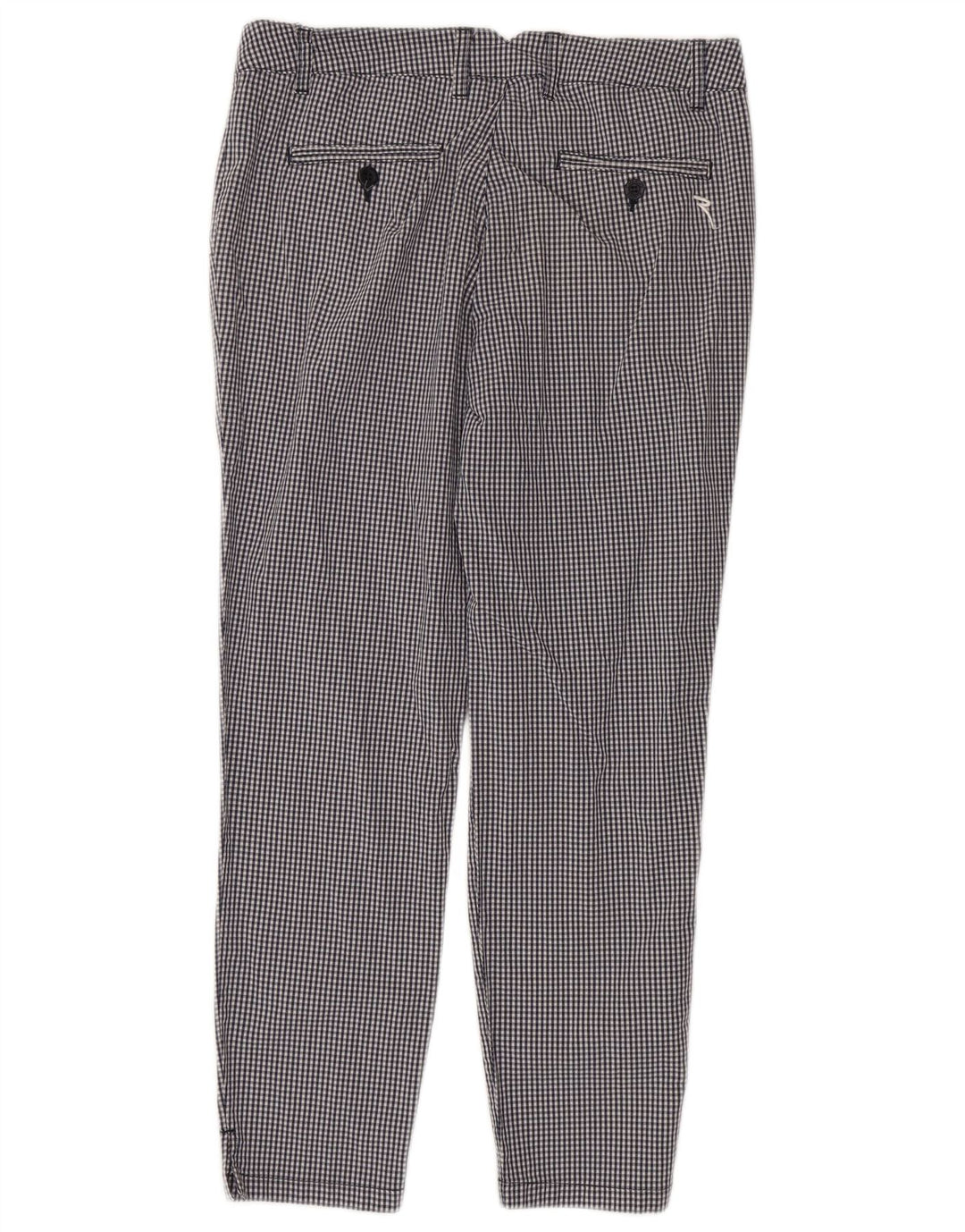 Chervo Γυναικείο Slim Casual Παντελόνι IT 44 Medium W38 L26 Black Gingham